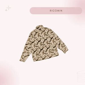 Forever 21 Foiliage Print Fleece Quarter-Zip Jacket: Trendy and Cozy